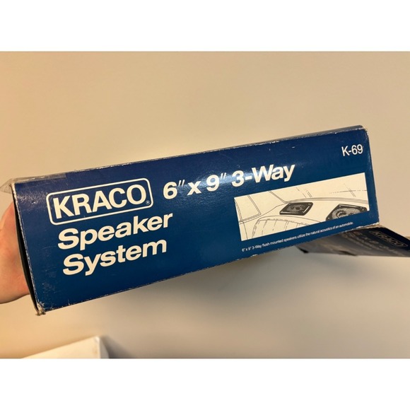 KRACO‎ 6x9" Car Speakers 3-Way System 80 Watts Max Power Vintage - Picture 5 of 11